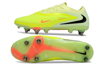 Men's Nike Phantom 6 Elite Low SG Soft Ground Low-Tops Football Boots - Yellow/Fluorescent Green/Neon Orange