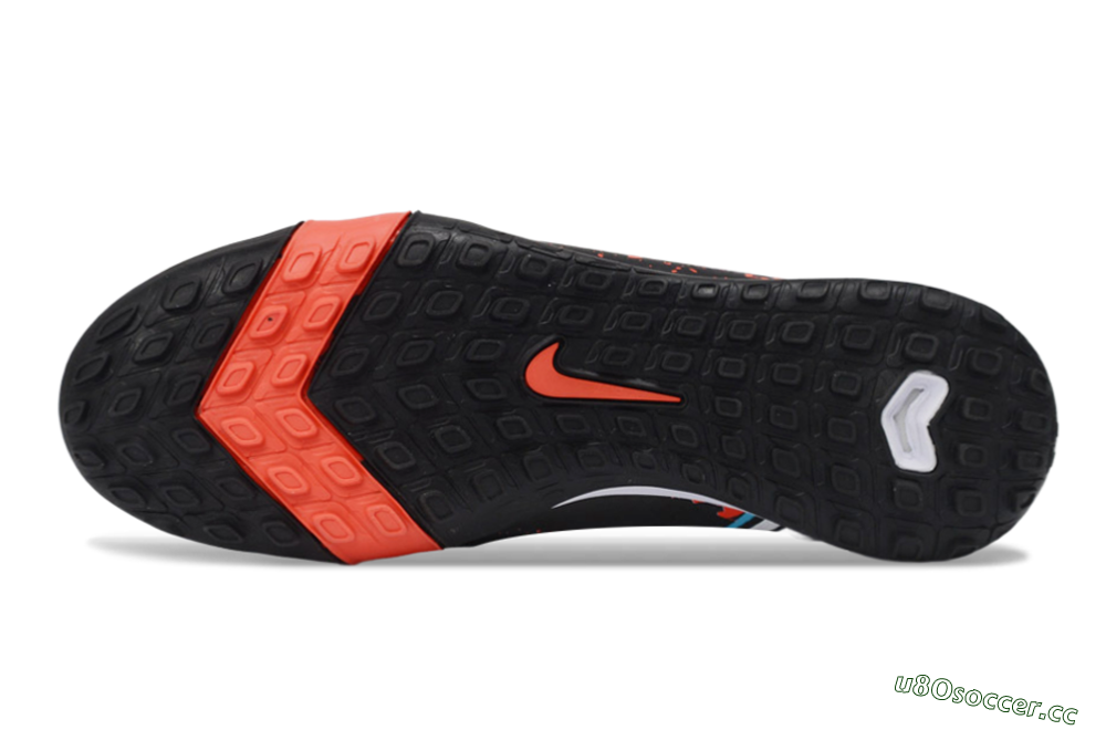 Men's Nike Air Zoom Mercurial Vapor 16 Elite TF Artificial Turf Low-Tops Football Shoes - Black/Crimson Burst/Shadow Black 6