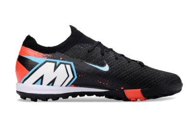 Men's Nike Air Zoom Mercurial Vapor 16 Elite TF Artificial Turf Low-Tops Football Shoes - Black/Crimson Burst/Shadow Black