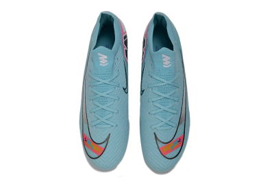Men's Nike Air Zoom Mercurial Vapor 16 Elite TF Artificial Turf Low-Tops Football Shoes - Aqua/Bright Blue/White