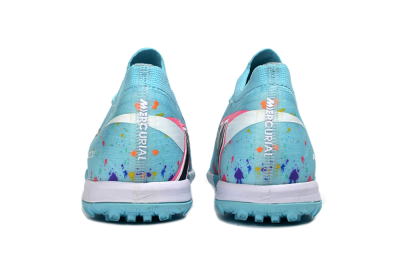 Men's Nike Air Zoom Mercurial Vapor 16 Elite TF Artificial Turf Low-Tops Football Shoes - Aqua/Bright Blue/White