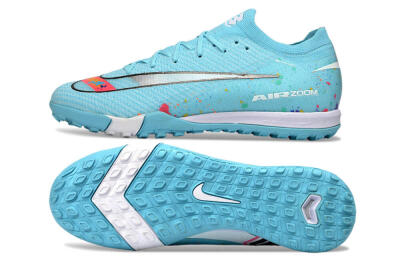 Men's Nike Air Zoom Mercurial Vapor 16 Elite TF Artificial Turf Low-Tops Football Shoes - Aqua/Bright Blue/White