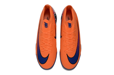 Men's Nike Air Zoom Mercurial Vapor 16 Elite TF Artificial Turf Low-Tops Football Shoes - Orange/Electric Blue/Fiery Orange