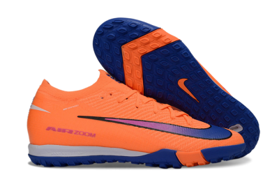 Men's Nike Air Zoom Mercurial Vapor 16 Elite TF Artificial Turf Low-Tops Football Shoes - Orange/Electric Blue/Fiery Orange