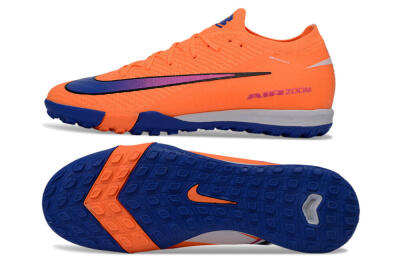 Men's Nike Air Zoom Mercurial Vapor 16 Elite TF Artificial Turf Low-Tops Football Shoes - Orange/Electric Blue/Fiery Orange