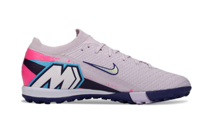 Men's Nike Air Zoom Mercurial Vapor 16 Elite TF Artificial Turf Low-Tops Football Shoes - Lilac/Bright Pink/Dark Blue