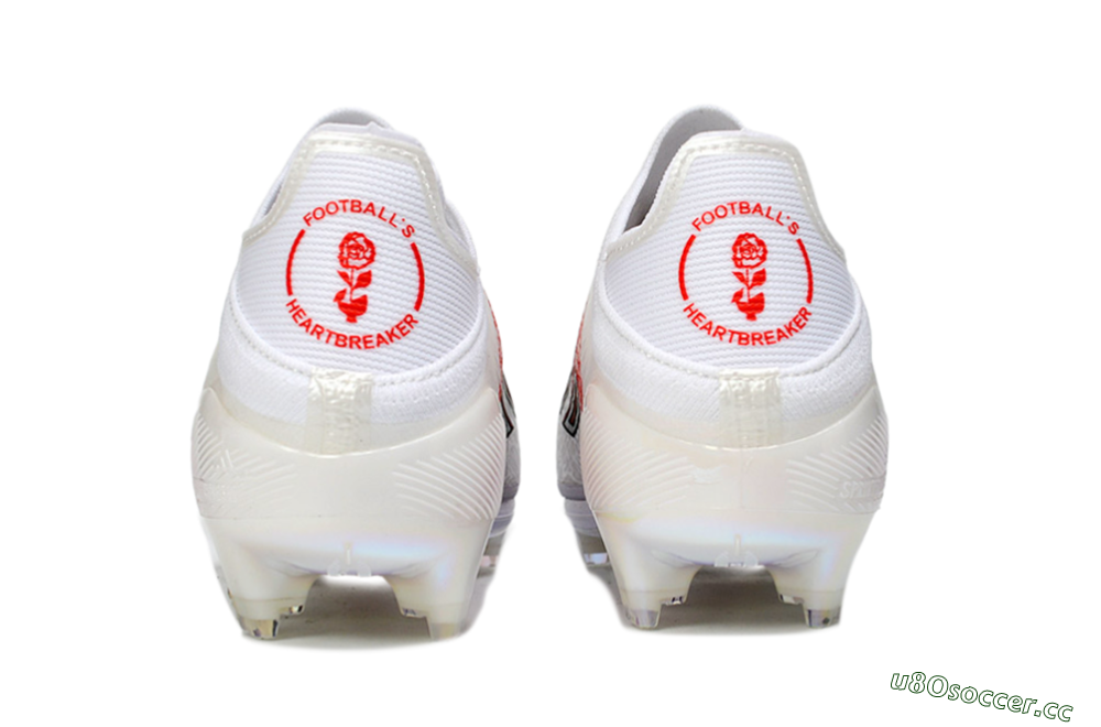 Unisex Adidas F50 Elite Lightstrike Pro FG Firm Ground Low-Tops Football Boots - White/Crimson Red/Black 5