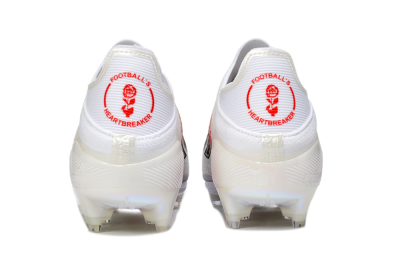 Unisex Adidas F50 Elite Lightstrike Pro FG Firm Ground Low-Tops Football Boots - White/Crimson Red/Black