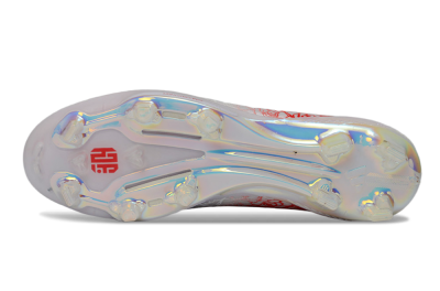 Unisex Adidas F50 Elite Lightstrike Pro FG Firm Ground Low-Tops Football Boots - White/Crimson Red/Black