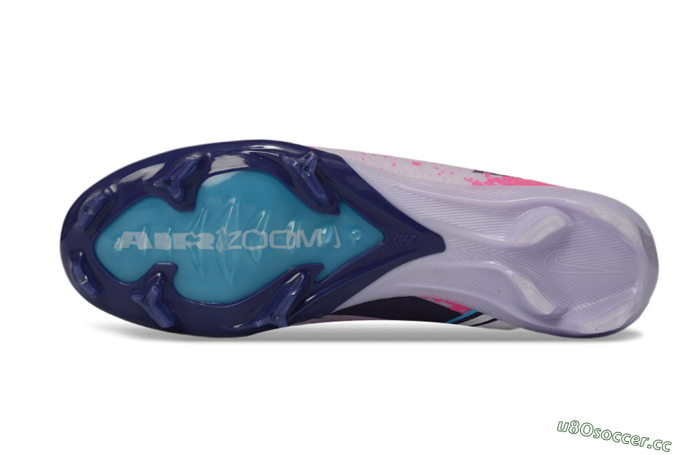 Men's Nike Air Zoom Mercurial Vapor 16 Elite FG Firm Ground Low-Tops Football Boots - Lilac/Bright Pink/Frosty Blue 6