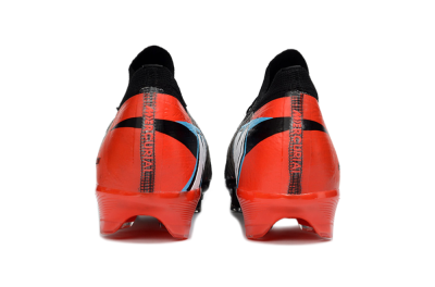 Men's Nike Air Zoom Mercurial Vapor 16 Elite FG Firm Ground Low-Tops Football Boots - Black/Fiery Red/Glossy Black