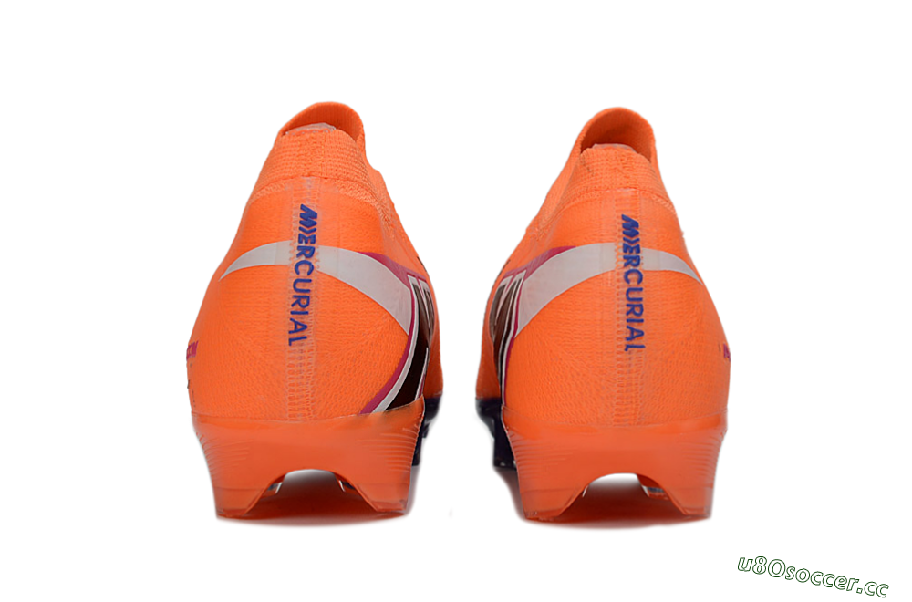 Men's Nike Air Zoom Mercurial Vapor 16 Elite FG Firm Ground Low-Tops Football Boots - Orange/Vibrant Purple/Shocking Pink 5