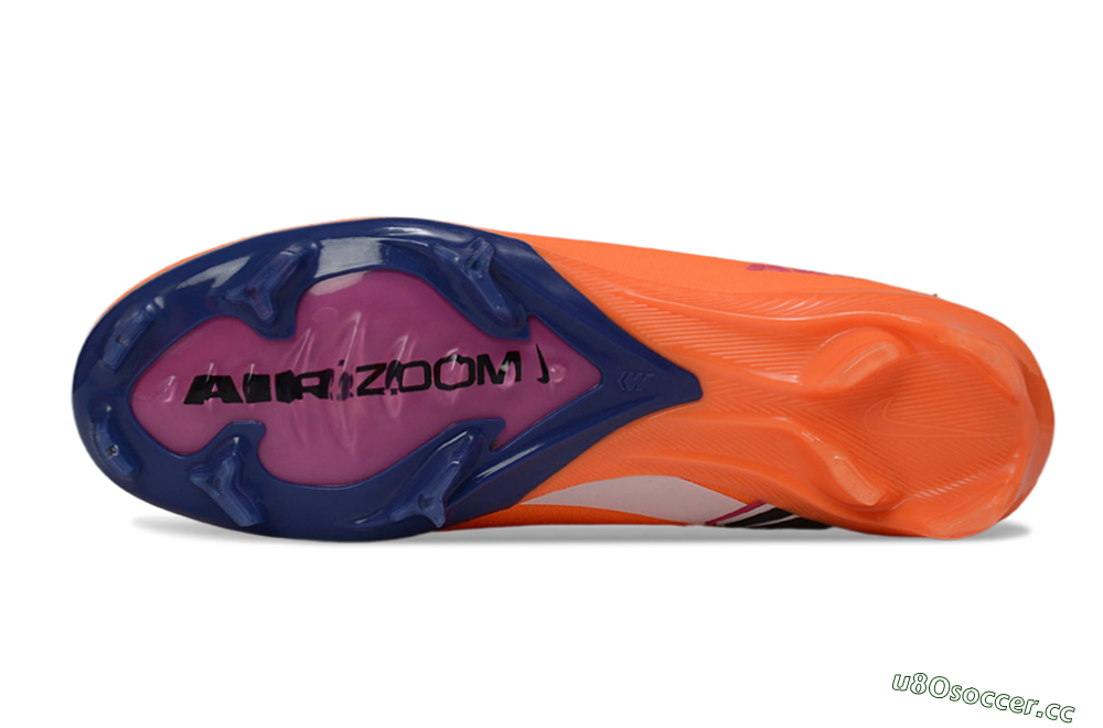 Men's Nike Air Zoom Mercurial Vapor 16 Elite FG Firm Ground Low-Tops Football Boots - Orange/Vibrant Purple/Shocking Pink 6