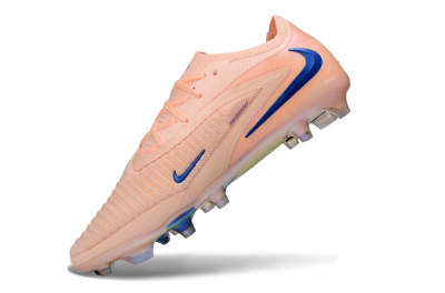 Unisex Nike Phantom 6 Elite Low FG Firm Ground Low-Tops Football Boots - Peach/Ocean Blue/Sunset Pink