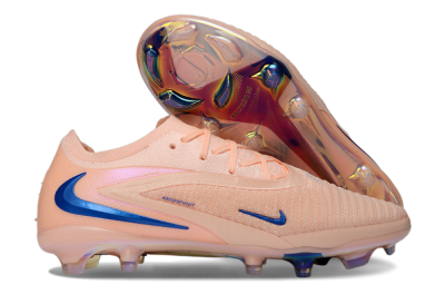 Unisex Nike Phantom 6 Elite Low FG Firm Ground Low-Tops Football Boots - Peach/Ocean Blue/Sunset Pink