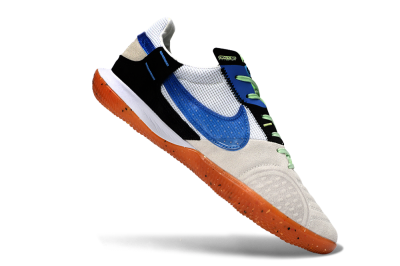 Unisex Nike Street Gato IC Indoor & Futsal Low-Tops Football Shoes - Blue/Orange Blast/Clay Beige