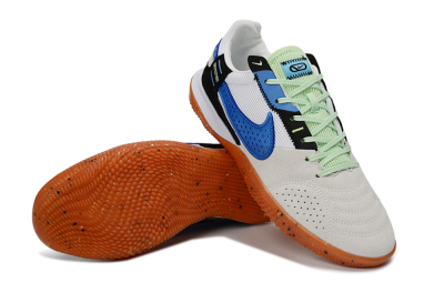 Unisex Nike Street Gato IC Indoor & Futsal Low-Tops Football Shoes - Blue/Orange Blast/Clay Beige