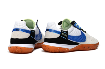 Unisex Nike Street Gato IC Indoor & Futsal Low-Tops Football Shoes - Blue/Orange Blast/Clay Beige