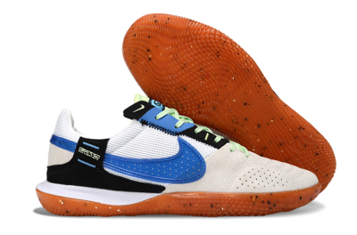 Unisex Nike Street Gato IC Indoor & Futsal Low-Tops Football Shoes - Blue/Orange Blast/Clay Beige