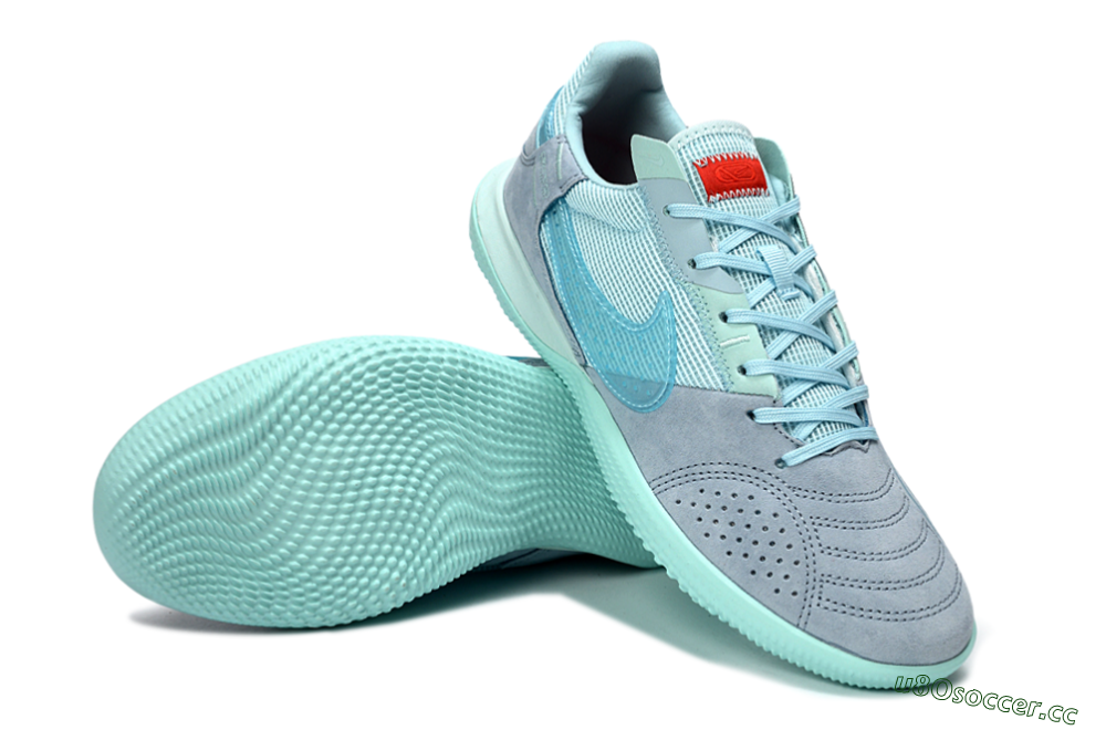 Unisex Nike Street Gato IC Indoor & Futsal Low-Tops Football Shoes - Blue/Light Blue/Soft Grey 3
