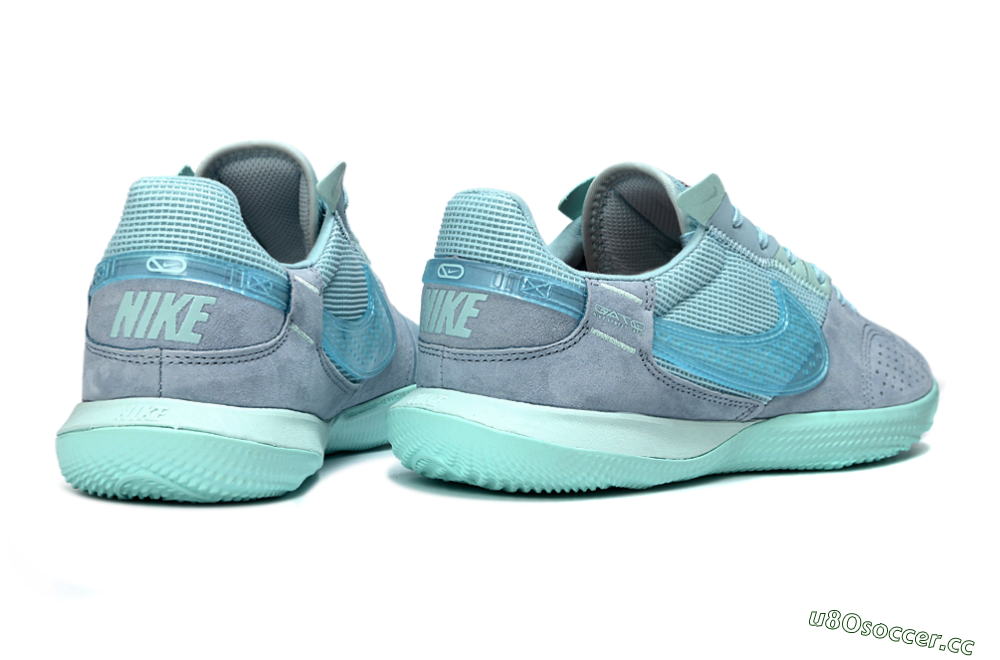 Unisex Nike Street Gato IC Indoor & Futsal Low-Tops Football Shoes - Blue/Light Blue/Soft Grey 6