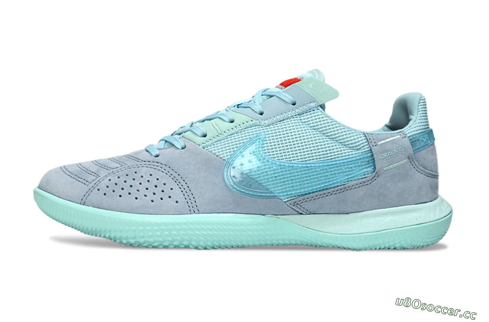 Unisex Nike Street Gato IC Indoor & Futsal Low-Tops Football Shoes - Blue/Light Blue/Soft Grey 0