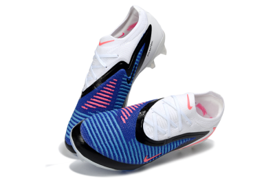 Unisex Nike Phantom 6 Elite Low FG Firm Ground Low-Tops Football Boots - Blue/Electric Blue/Neon Pink