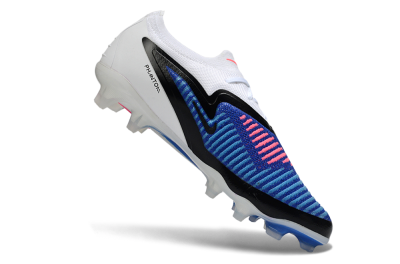 Unisex Nike Phantom 6 Elite Low FG Firm Ground Low-Tops Football Boots - Blue/Electric Blue/Neon Pink
