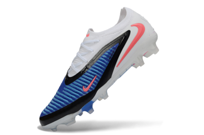 Unisex Nike Phantom 6 Elite Low FG Firm Ground Low-Tops Football Boots - Blue/Electric Blue/Neon Pink