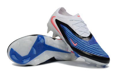 Unisex Nike Phantom 6 Elite Low FG Firm Ground Low-Tops Football Boots - Blue/Electric Blue/Neon Pink