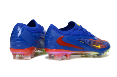 Unisex Nike Phantom 6 Elite Low FG Firm Ground Low-Tops Football Boots - Blue/Vibrant Orange/Electric Yellow