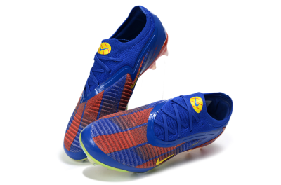 Unisex Nike Phantom 6 Elite Low FG Firm Ground Low-Tops Football Boots - Blue/Vibrant Orange/Electric Yellow