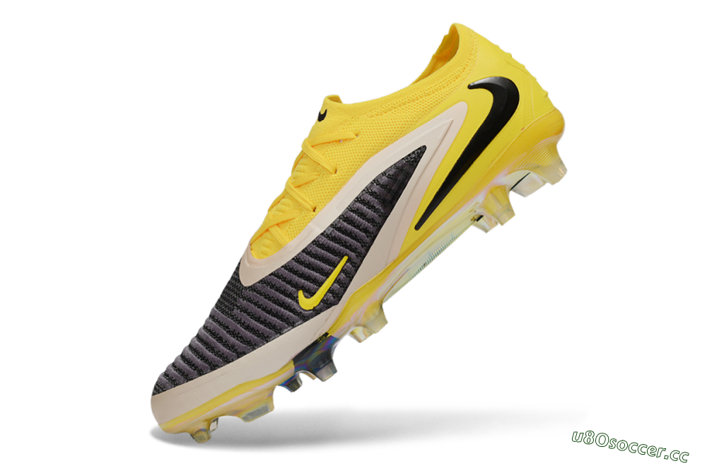 Unisex Nike Phantom 6 Elite Low FG Firm Ground Low-Tops Football Boots - Yellow/Electric Yellow/Graphite Gray 5