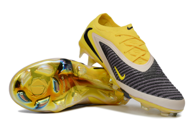 Unisex Nike Phantom 6 Elite Low FG Firm Ground Low-Tops Football Boots - Yellow/Electric Yellow/Graphite Gray