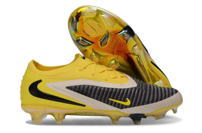 Unisex Nike Phantom 6 Elite Low FG Firm Ground Low-Tops Football Boots - Yellow/Electric Yellow/Graphite Gray