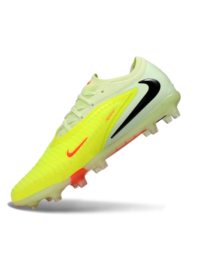 Men's Nike Phantom 6 Elite Low FG Firm Ground Low-Tops Football Boots - Yellow/Neon Yellow/Coral Orange