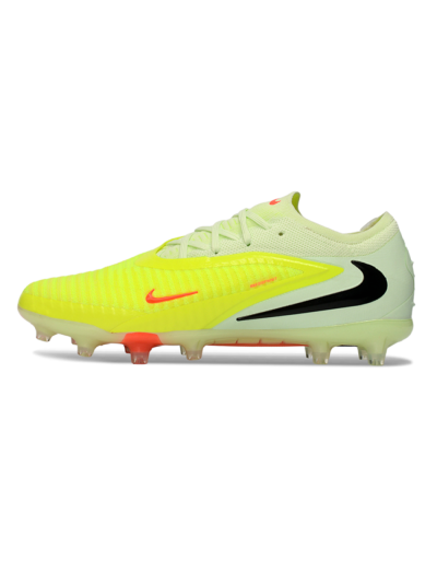 Men's Nike Phantom 6 Elite Low FG Firm Ground Low-Tops Football Boots - Yellow/Neon Yellow/Coral Orange