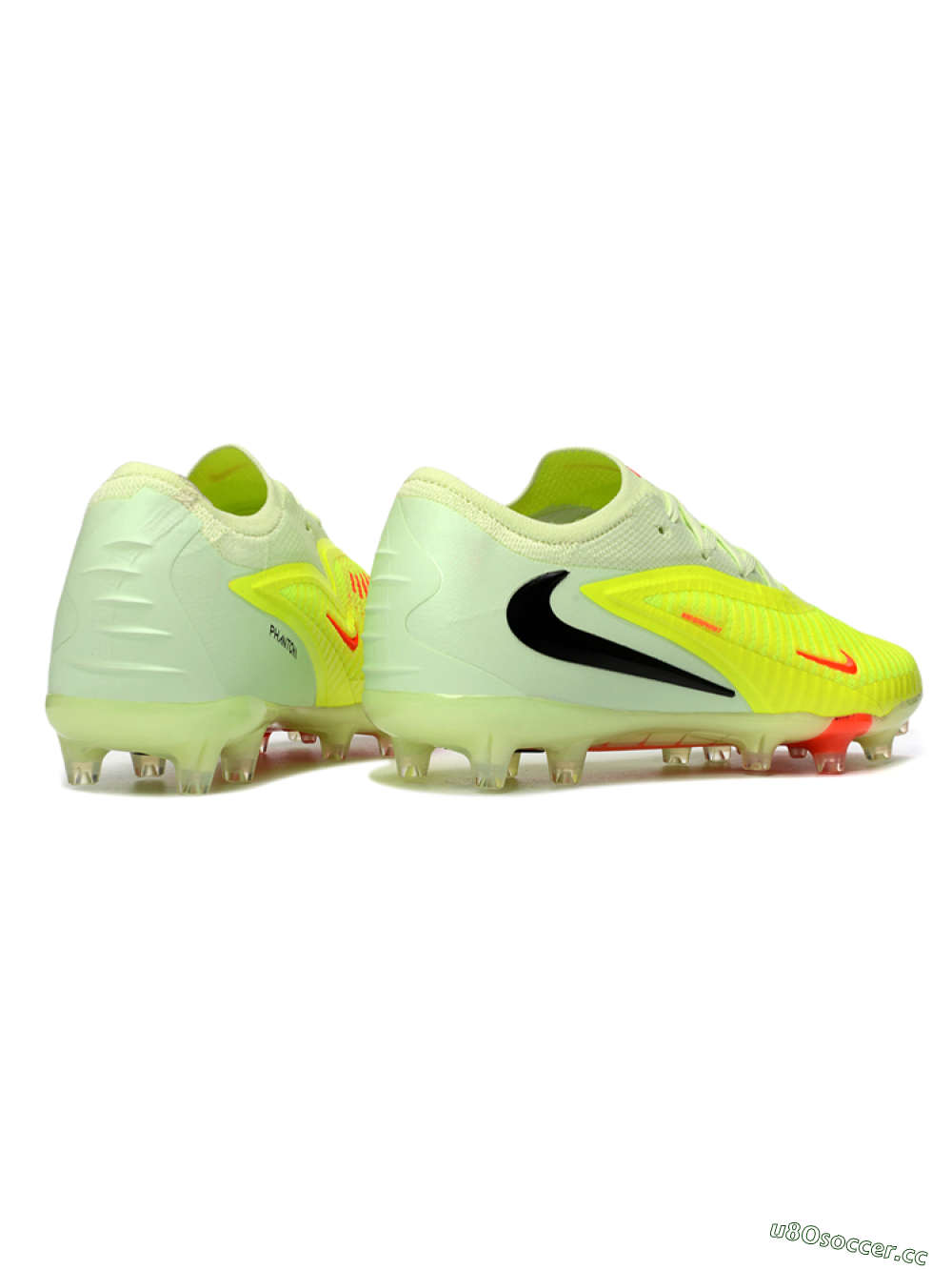 Men's Nike Phantom 6 Elite Low FG Firm Ground Low-Tops Football Boots - Yellow/Neon Yellow/Coral Orange 6