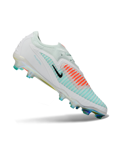 Unisex Nike Phantom 6 Elite Low FG Firm Ground Low-Tops Football Boots - Mint/Coral Glow/White Pearl