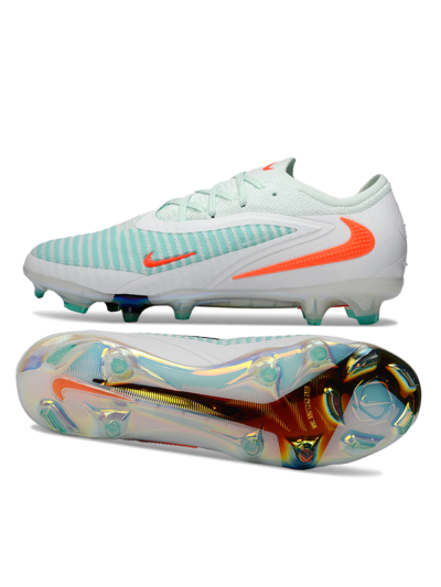 Unisex Nike Phantom 6 Elite Low FG Firm Ground Low-Tops Football Boots - Mint/Coral Glow/White Pearl