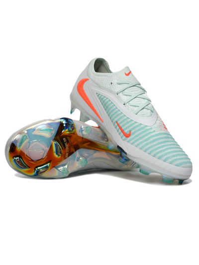 Unisex Nike Phantom 6 Elite Low FG Firm Ground Low-Tops Football Boots - Mint/Coral Glow/White Pearl