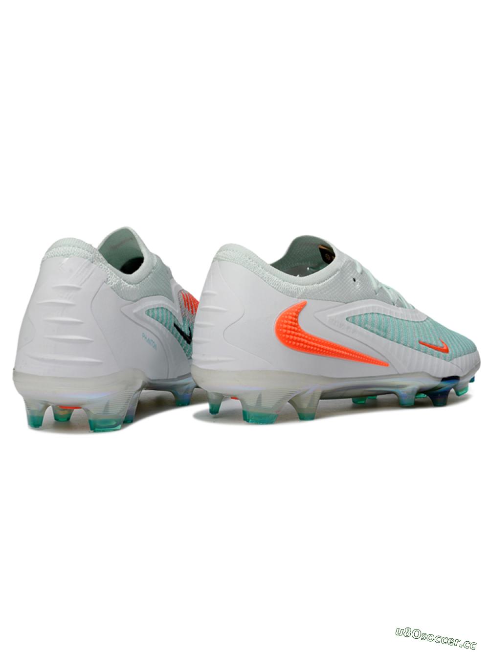 Unisex Nike Phantom 6 Elite Low FG Firm Ground Low-Tops Football Boots - Mint/Coral Glow/White Pearl 6
