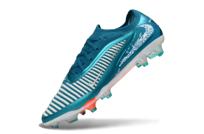 Men's Nike Phantom 6 Elite Low FG Firm Ground Low-Tops Football Boots - Teal/Ocean Blue/White