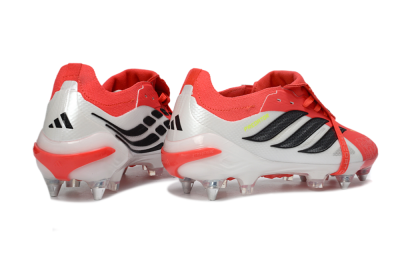 Men's Adidas Predator 26 Elite Fold-Over Tongue SG Soft Ground Low-Tops Football Boots - Red/Bright Red/Black