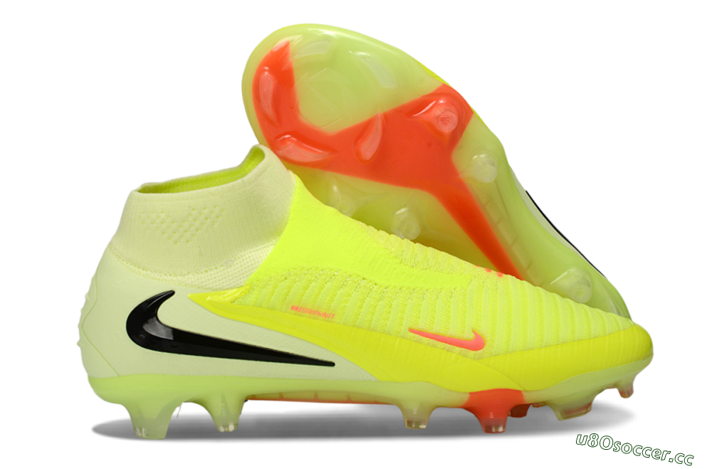 Men's Nike Phantom 6 Elite Low FG Firm Ground High-Tops Football Boots - Yellow/Neon Yellow/Black 2
