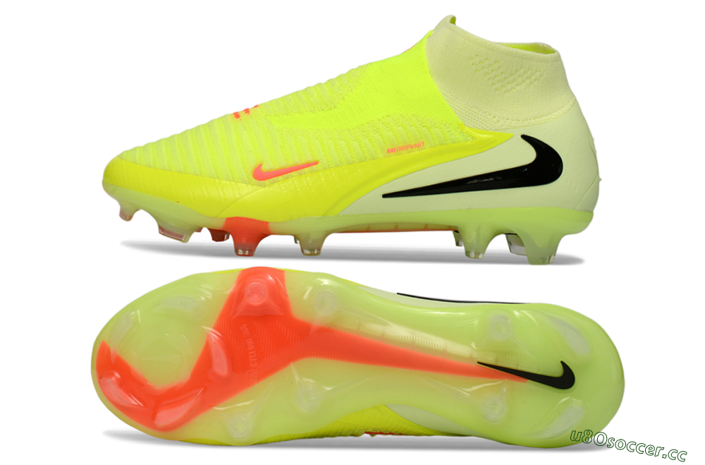 Men's Nike Phantom 6 Elite Low FG Firm Ground High-Tops Football Boots - Yellow/Neon Yellow/Black 1
