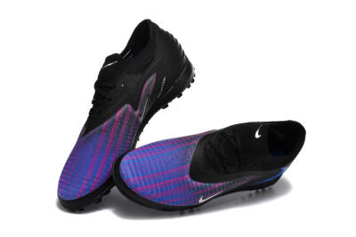 Men's Nike Phantom 6 Elite Low TF Artificial Turf Low-Tops Football Shoes - Black/Royal Blue/Magenta