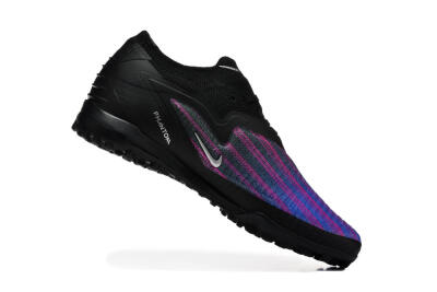 Men's Nike Phantom 6 Elite Low TF Artificial Turf Low-Tops Football Shoes - Black/Royal Blue/Magenta