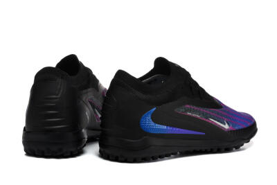 Men's Nike Phantom 6 Elite Low TF Artificial Turf Low-Tops Football Shoes - Black/Royal Blue/Magenta