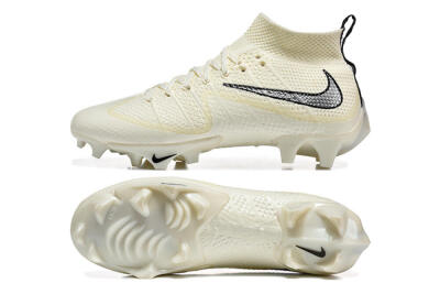 Men's Nike Magista Obra FG Firm Ground High-Tops Football Boots - Ivory/Shadow Black/Glowing Pearl